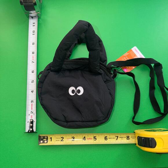 Totoro Dust Sprite Puffy Plush Bag Purse Gray Black Japan Studio Ghibli Miyazake - Picture 6 of 9